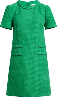 Eliza J Braid Detail Tweed Dress | Nordstrom