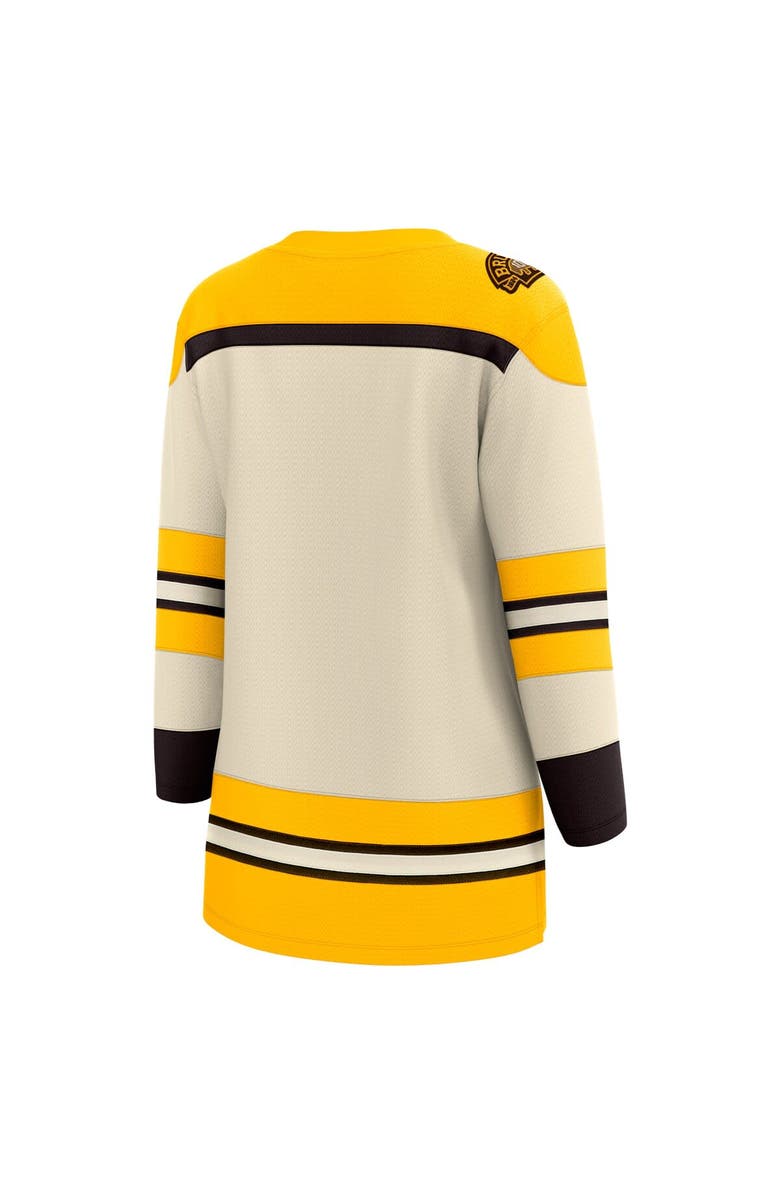 FANATICS Women's Fanatics Branded  Cream Boston Bruins 100th Anniversary Premier Breakaway Jersey, Alternate, color, 