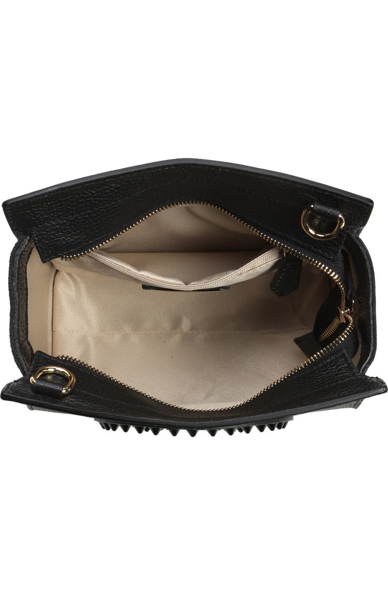 VALENTINO BY MARIO VALENTINO Kiki Rock Stud Leather Crossbody Bag, Alternate, color,