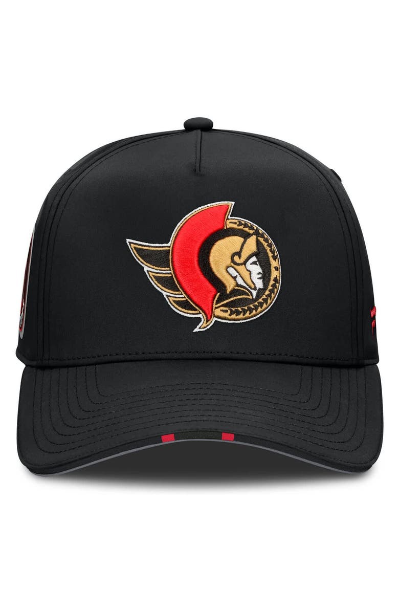 FANATICS Men's Fanatics Black Ottawa Senators 2025 NHL Draft Authentic Pro On-Stage Podium A-Frame Adjustable Hat, Alternate, color, Black