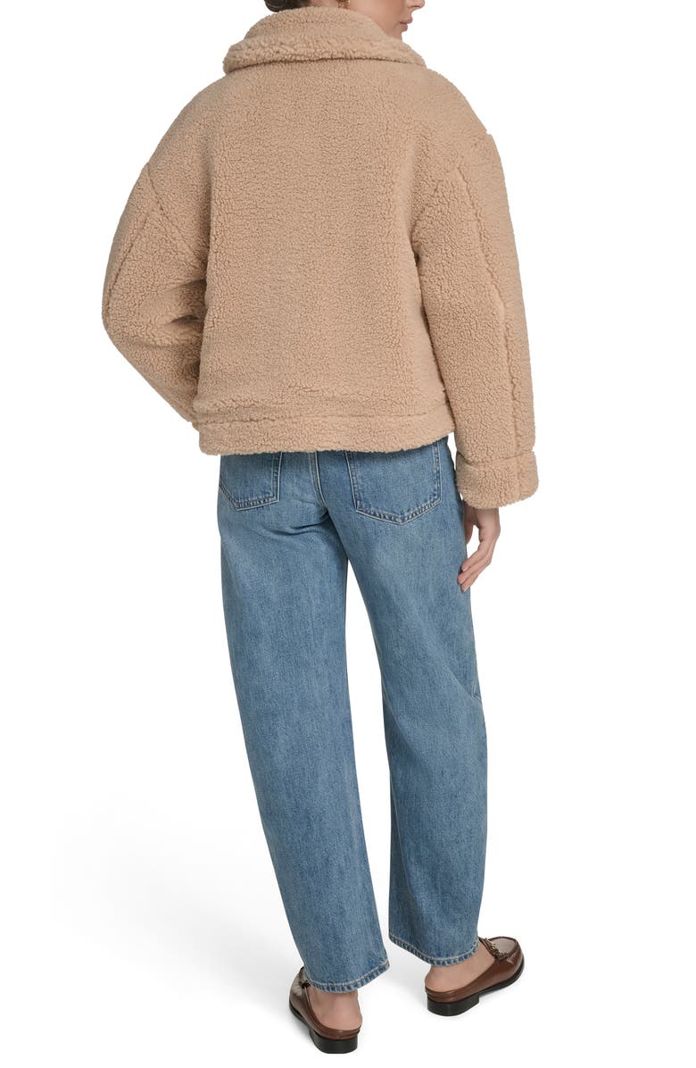 Levi's Reversible Faux Leather & Faux Shearling Jacket, Alternate, color, Saddle