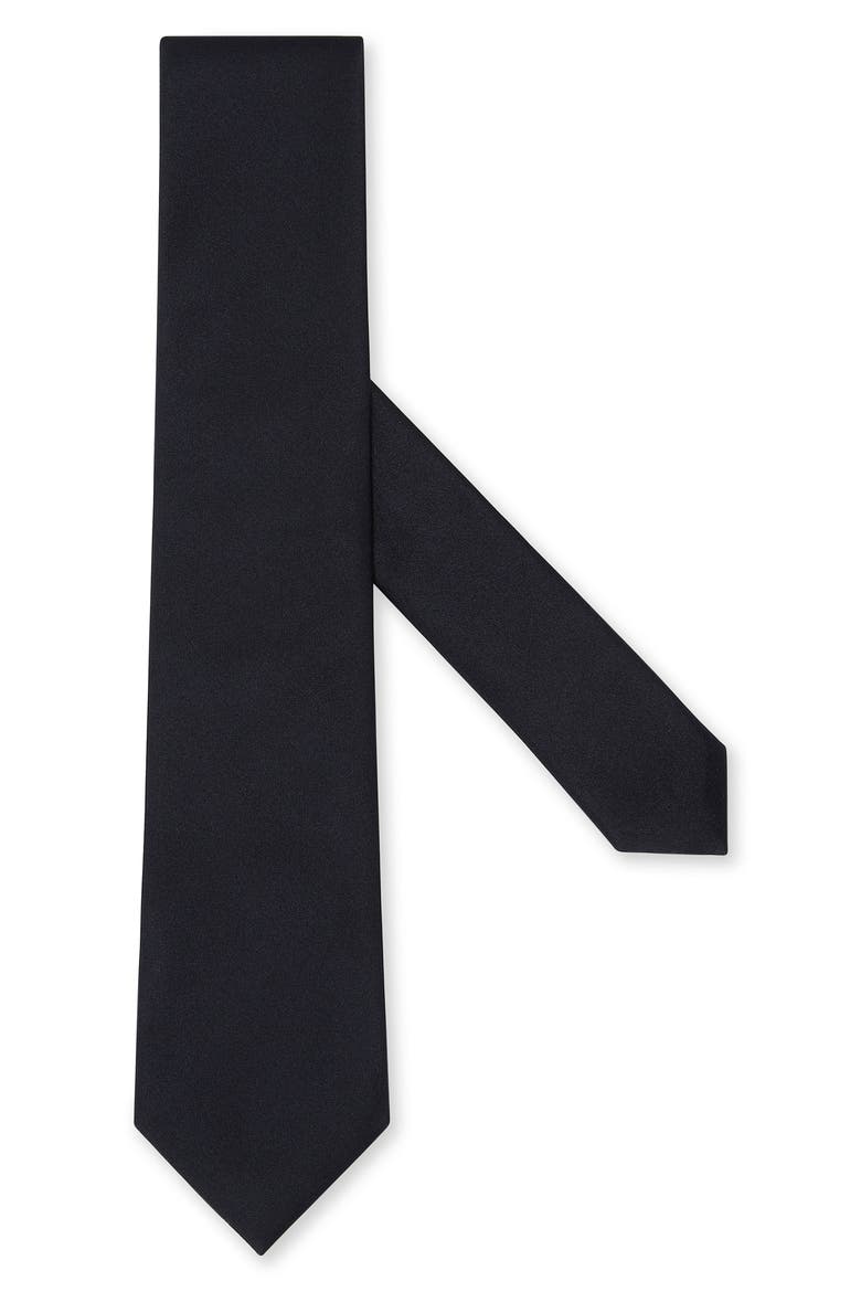 Ceremonia Silk Tie, Main, color, NAVY