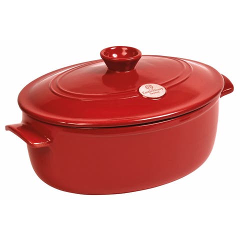 Flame 6.3 Quart Oval Stewpot Dutch Oven