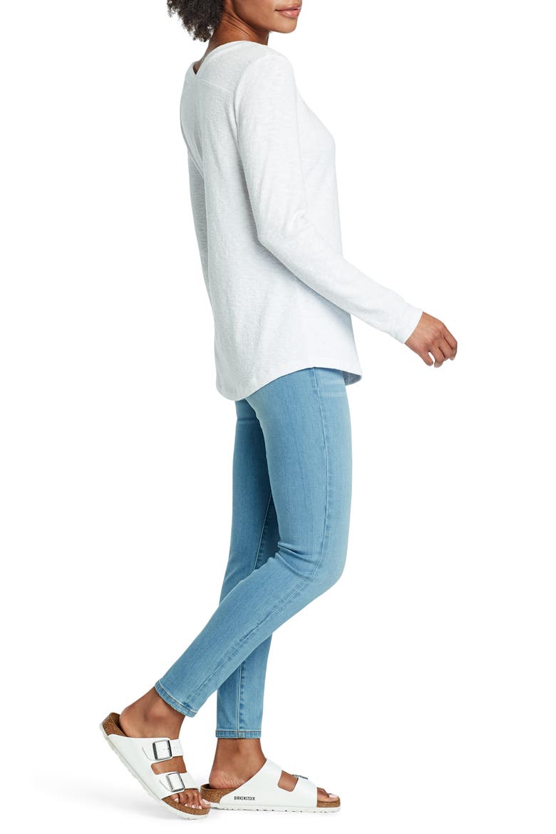 Countryside V-Neck Top, Alternate, color, PAPER WHITE