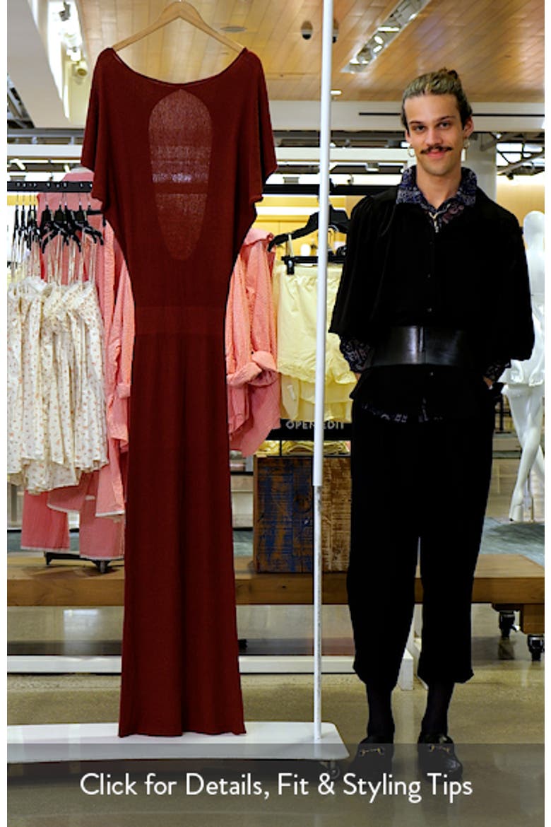 Open Back Knit Maxi Dress video
