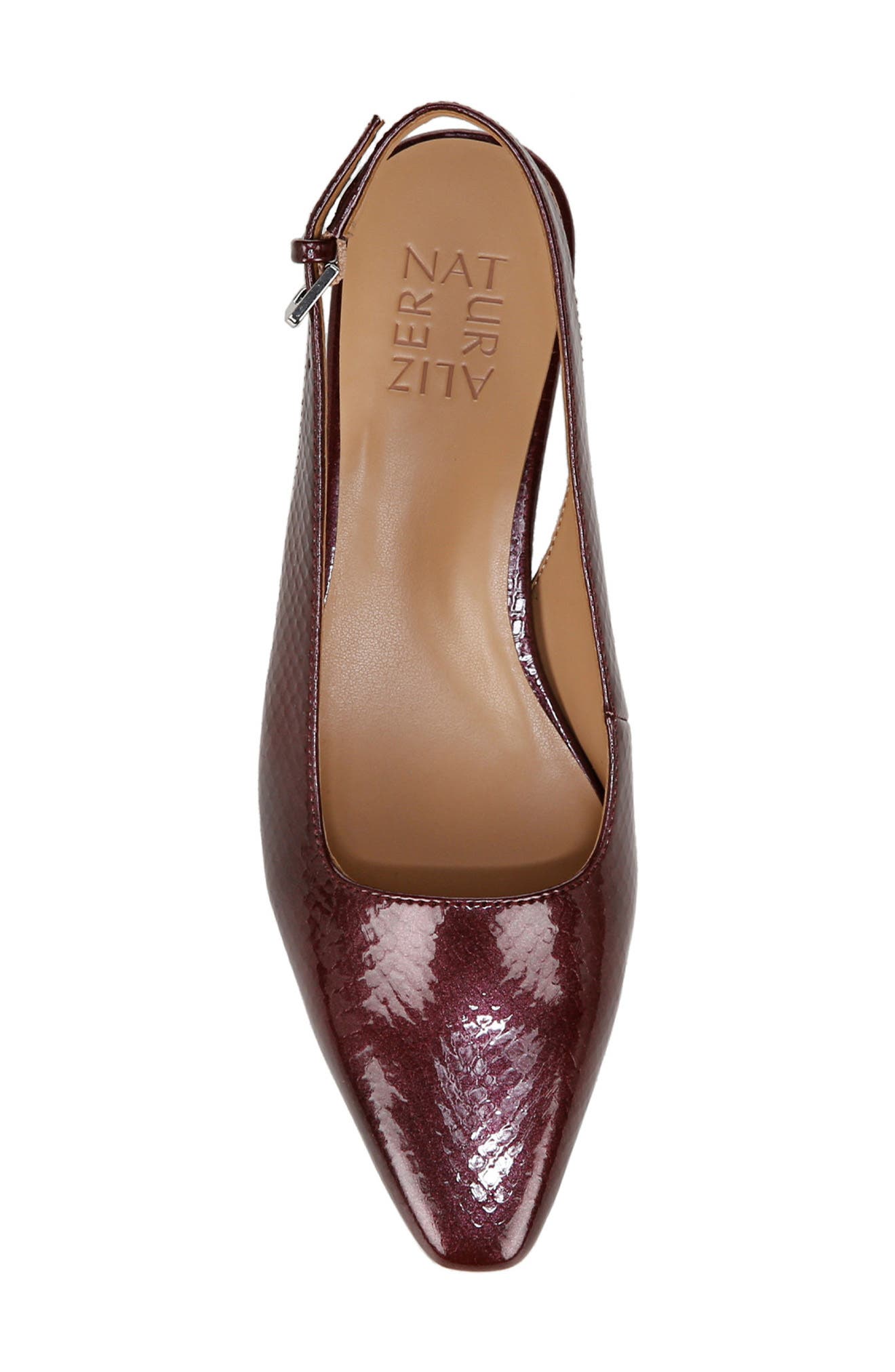Naturalizer Ginger Slingback Pump, Alternate, color, Cranberry Faux Leather