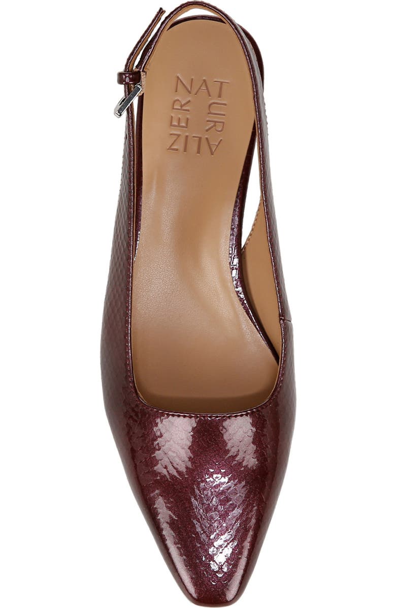 Naturalizer Ginger Slingback Pump, Alternate, color, Cranberry Faux Leather