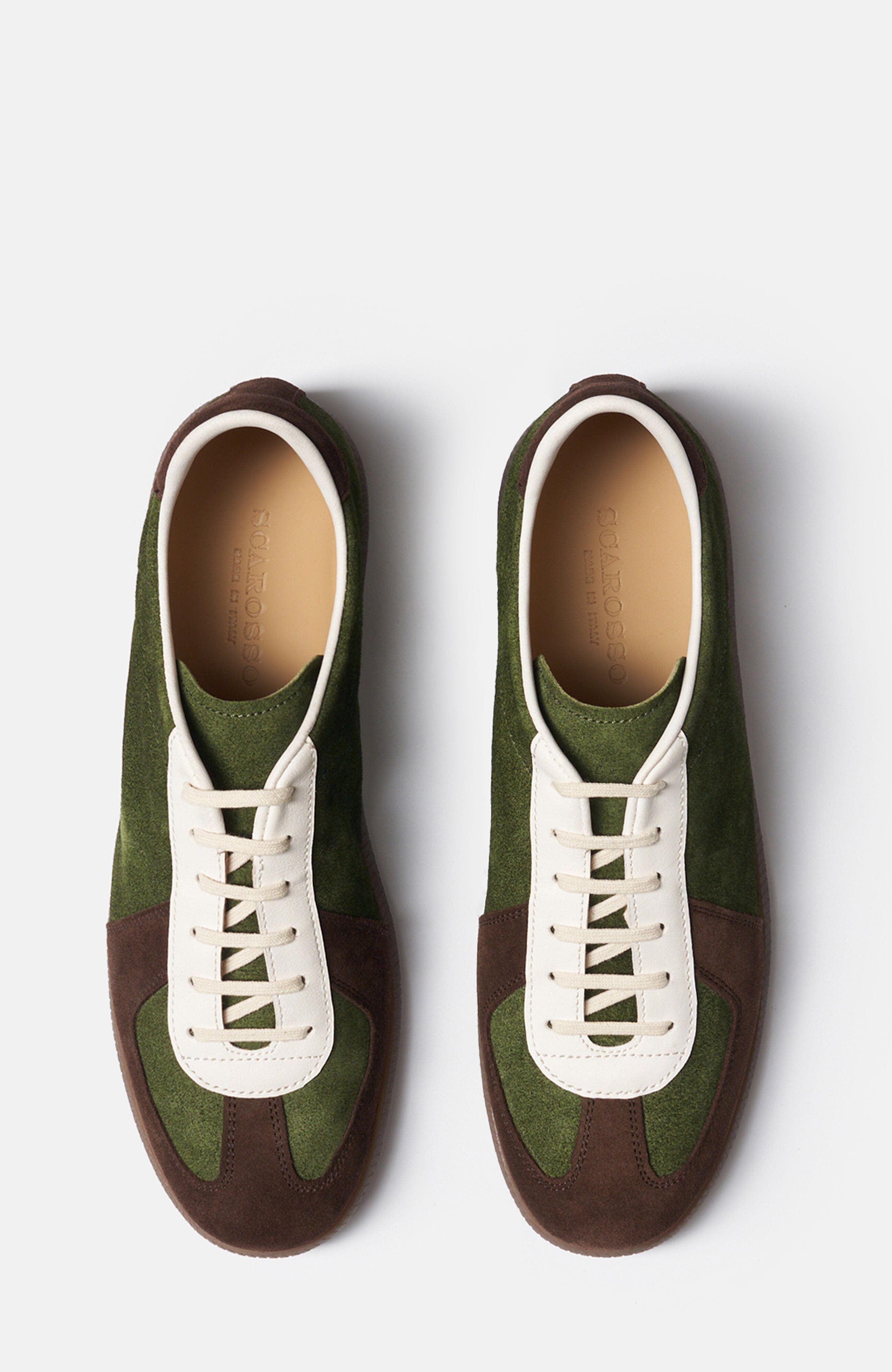 SCAROSSO Markus Sneakers, Alternate, color, Green - Suede