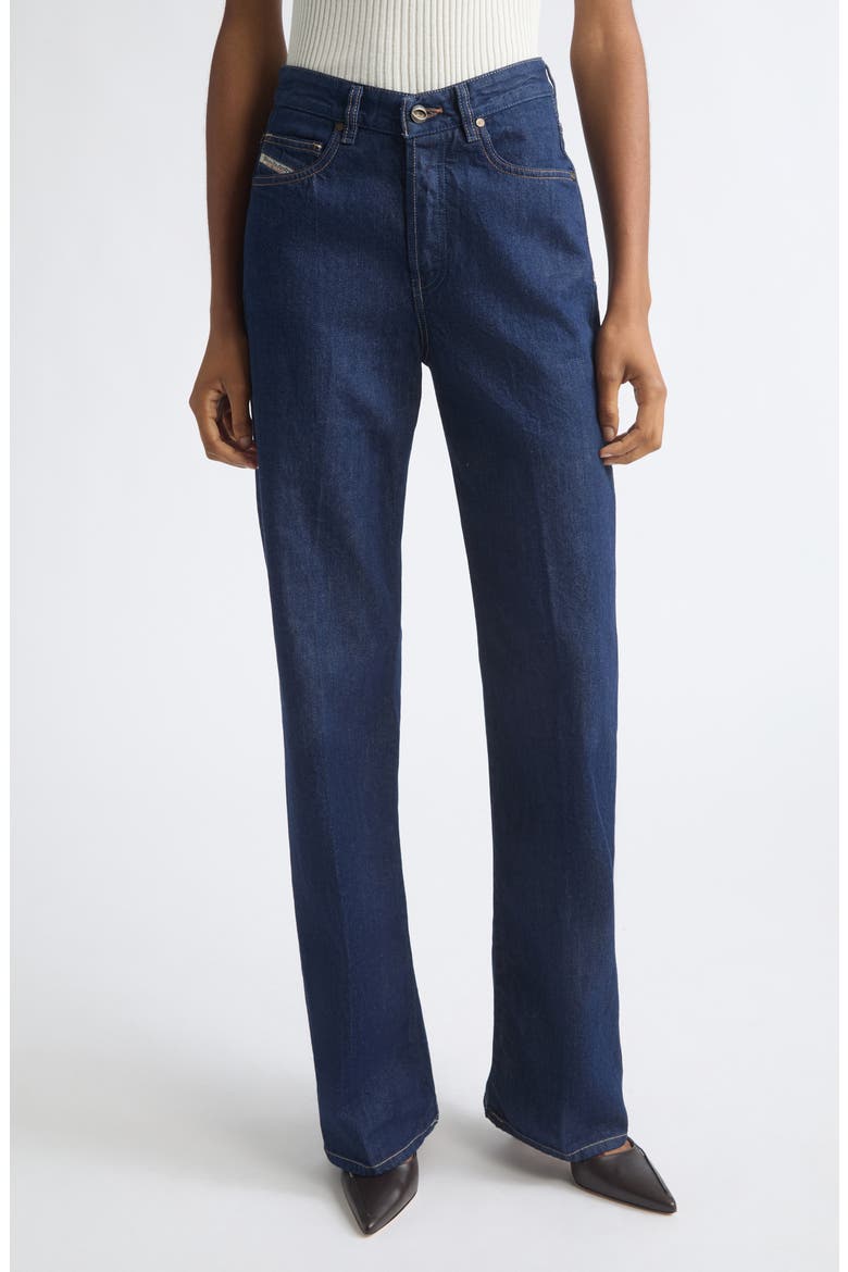 1971 D-Sent High Waist Straight Leg Jeans, Main, color, DENIM
