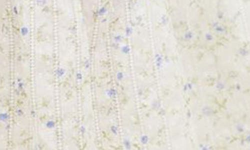 Shop Blu Pepper Floral Sweetheart Short Sleeve A-line Maxi Dress In Blue Multi