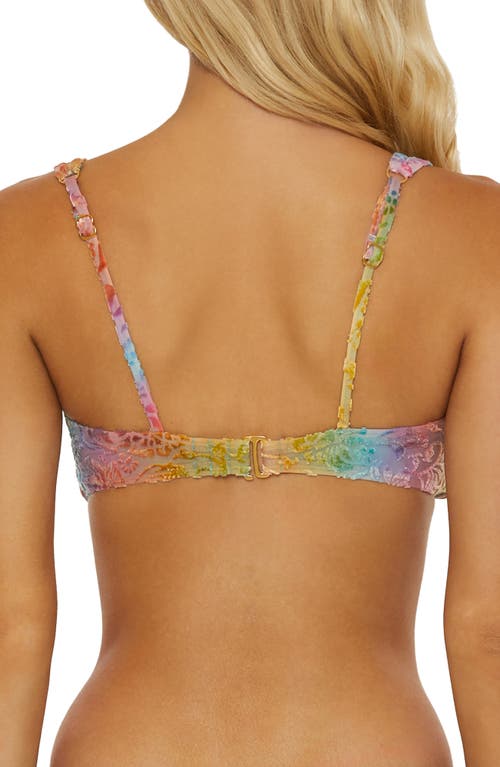 Isabella Rose Tropea U-wire Bikini Top In Pink Multi