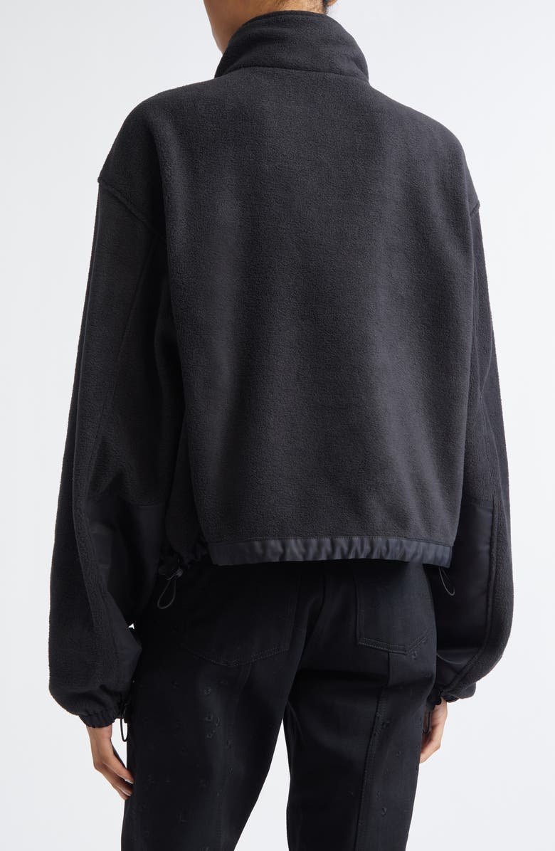 Cecilie Bahnsen Bastian Mixed Media Anorak, Alternate, color, Black