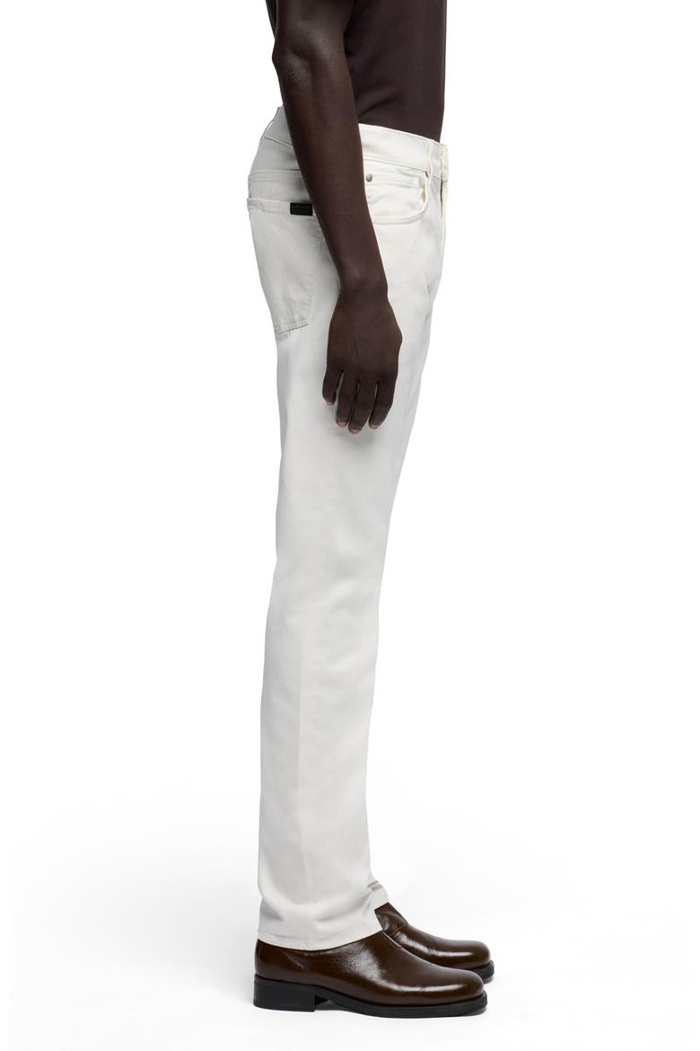 Comfort Sateen The Straight Leg Jeans, Alternate, color, CHALK