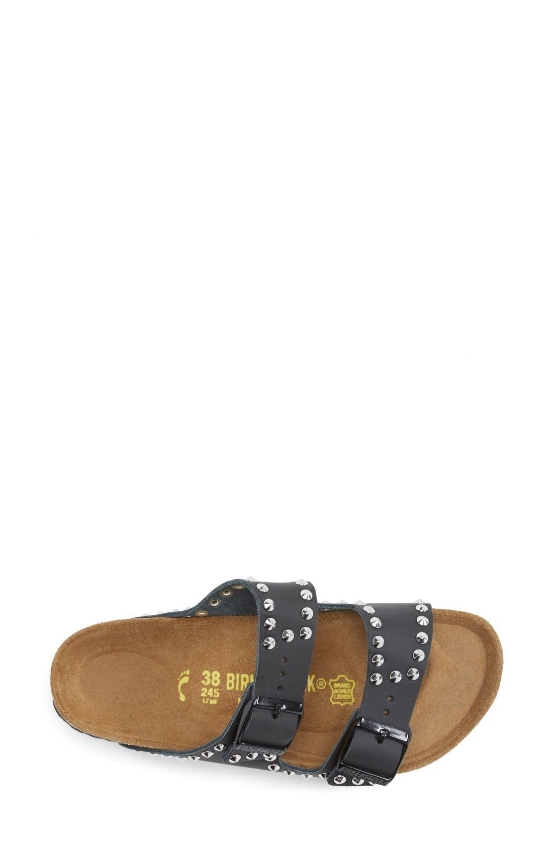 Birkenstock 'Arizona' Studded Leather Sandal, Alternate, color, 