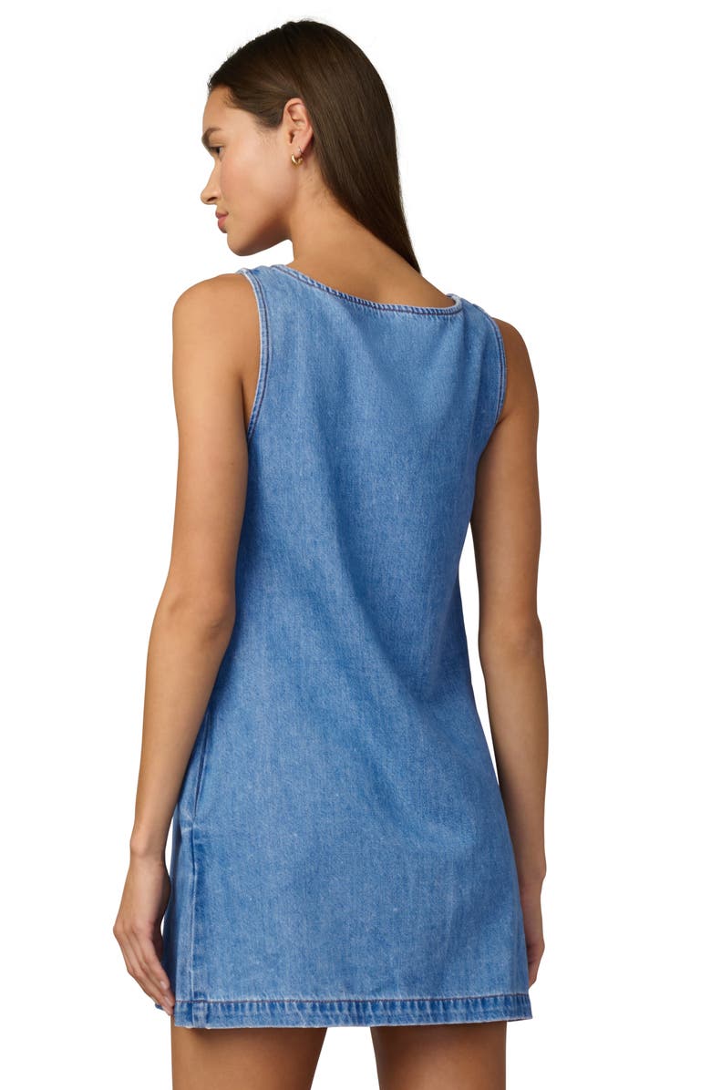Joe's The Scoop Neck Denim Minidress, Alternate, color, Notable
