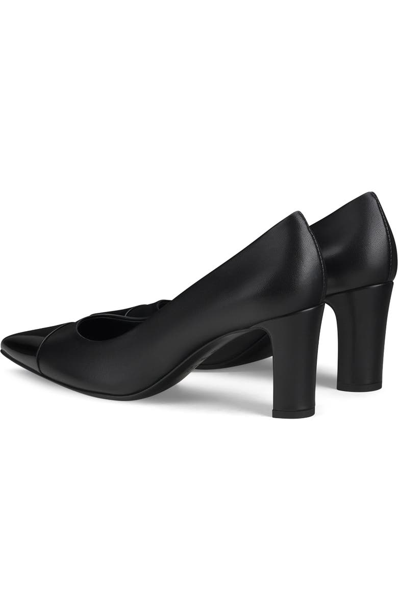 AGL Isidora Pointed Cap Toe Pump, Alternate, color, Nero-Nero