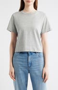 FRAME The Heather Boxy Crop T-Shirt