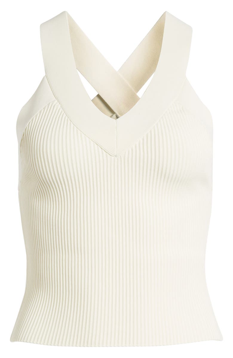 Favorite Daughter Cross Back Strap Rib Tank, Alternate, color, Ivory