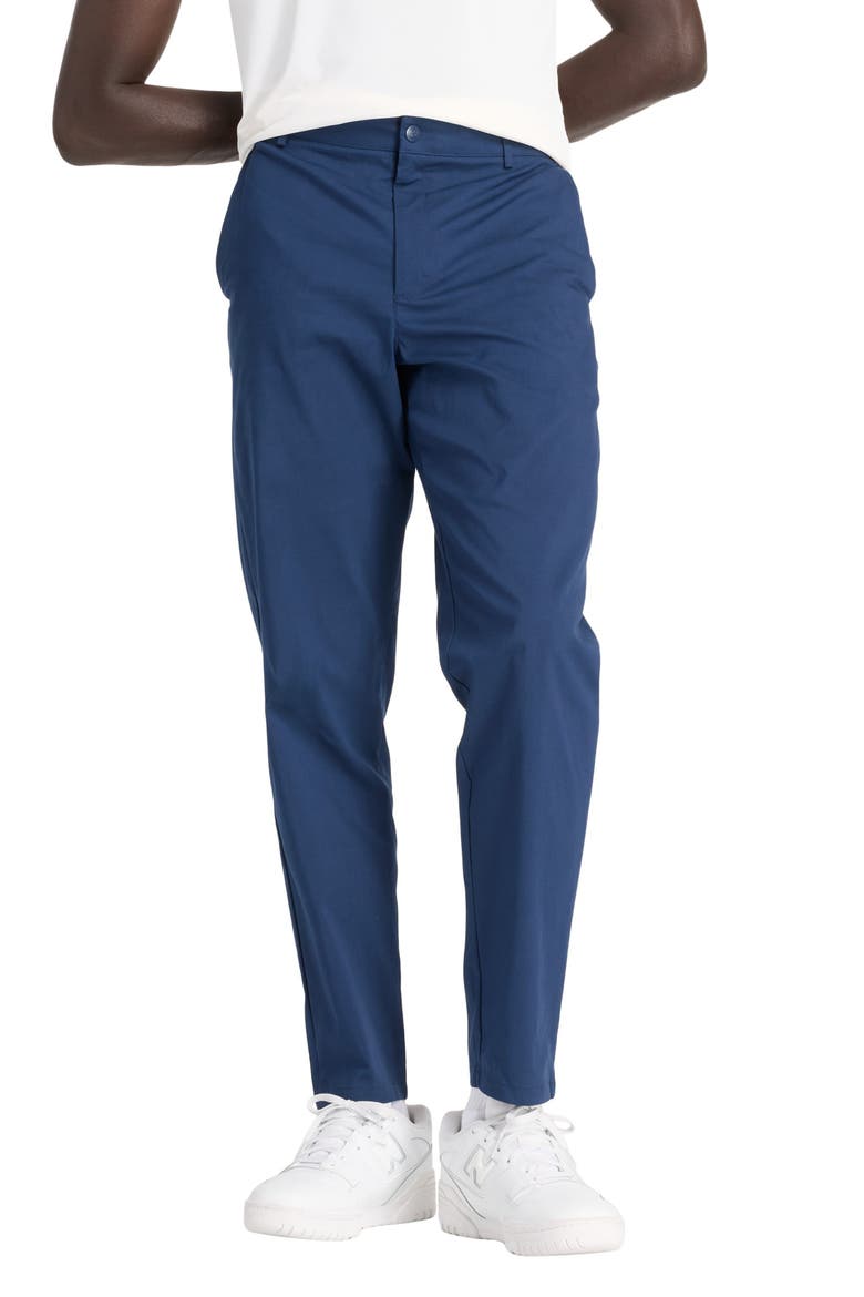 Athletic Standard Tapered Pants, Main, color, NAVY
