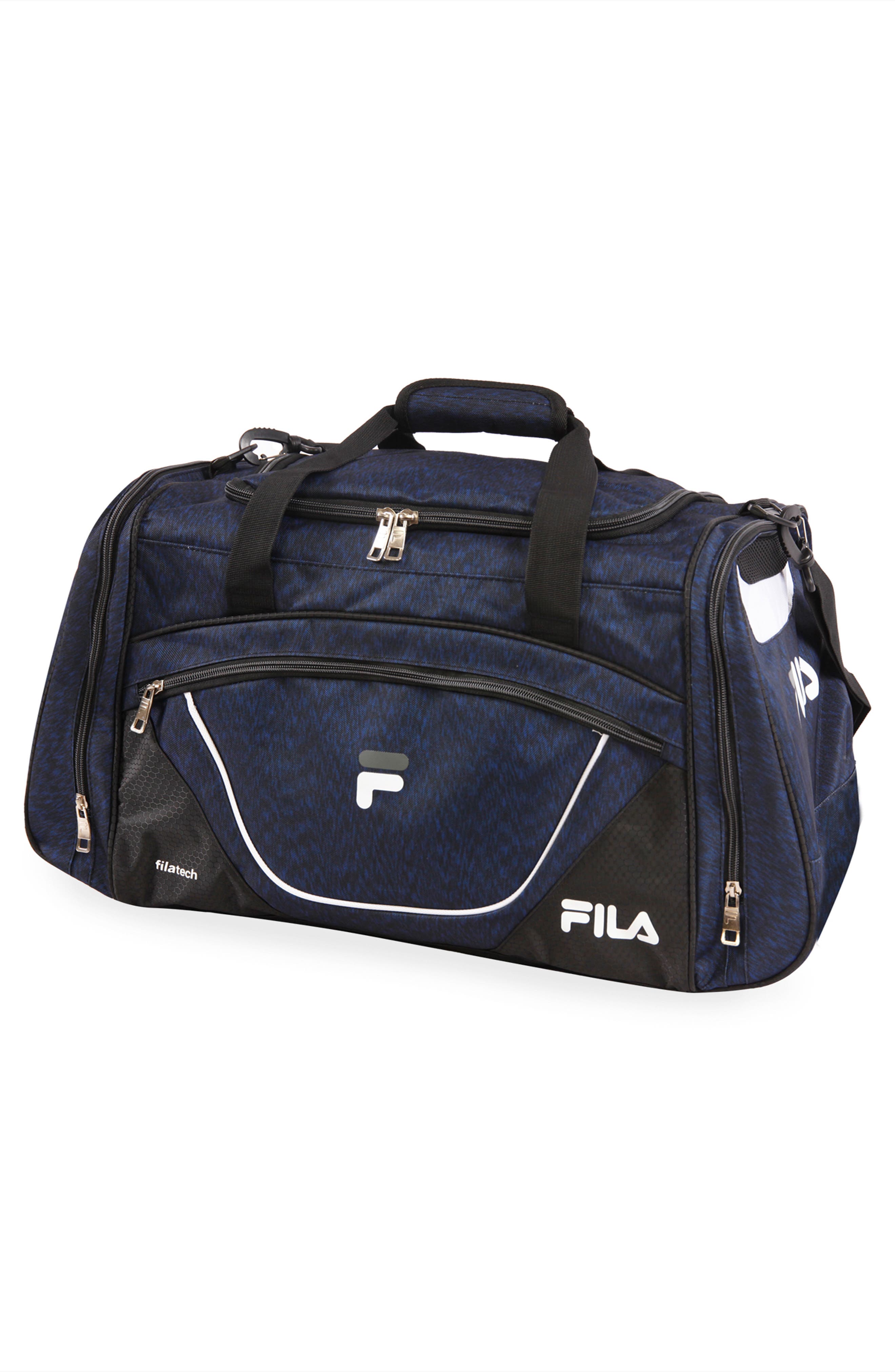 FILA Acer Duffle Bag, Alternate, color, Static Blue