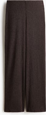 H&M Straight Crinkled Trousers