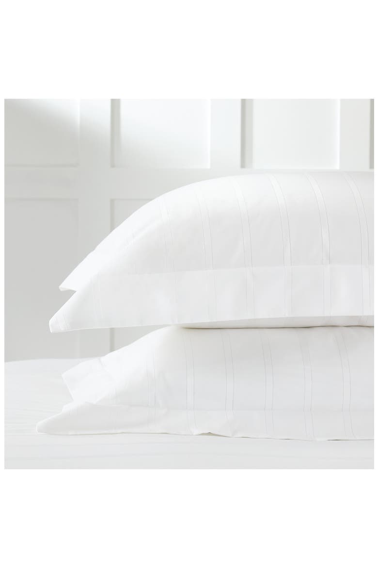 Pimlico Stripe Sham, Main, color, WHITE
