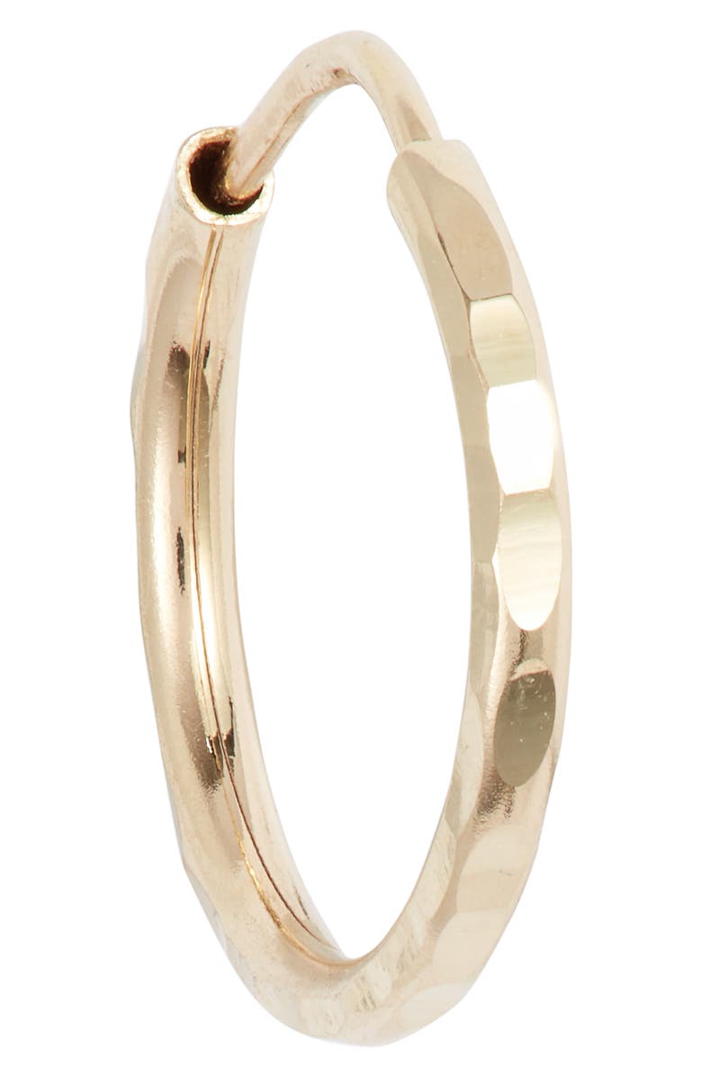 Bony Levy 14K Gold Hammered Hoop Earrings, Alternate, color, 