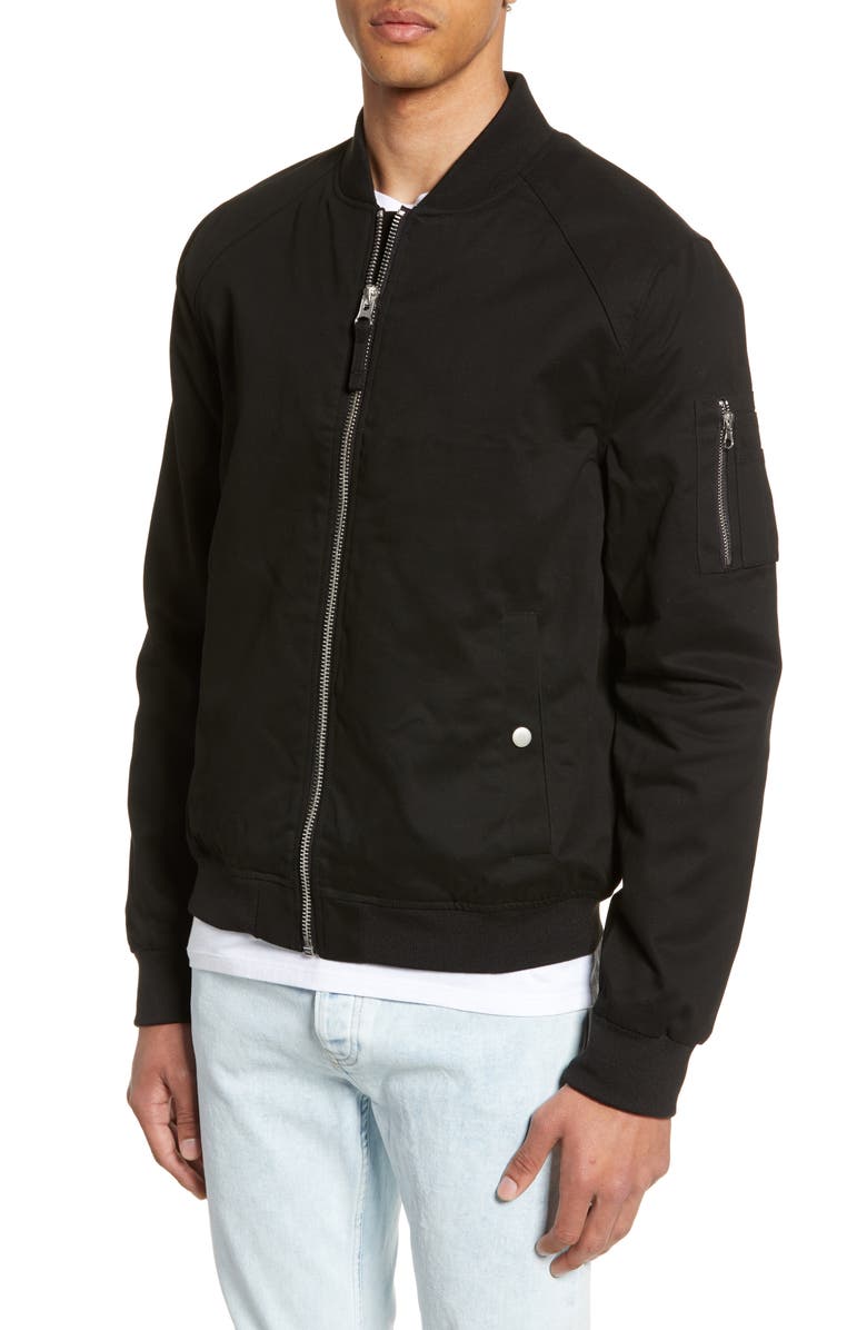 Topman Woven Bomber Jacket, Alternate, color,