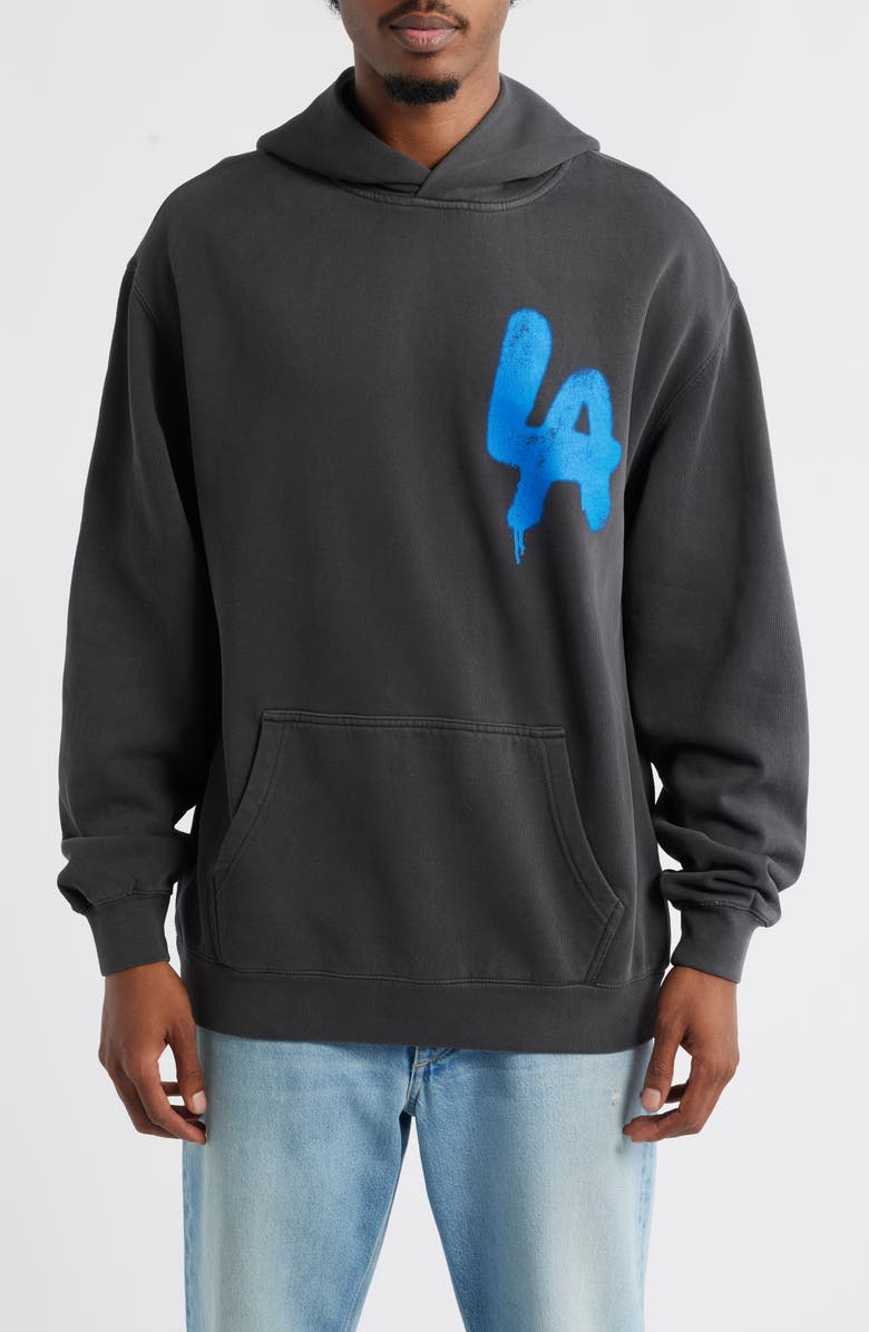SANTO STUDIO x Blake Snell LA Spray Graphic Hoodie, Main, color, Black