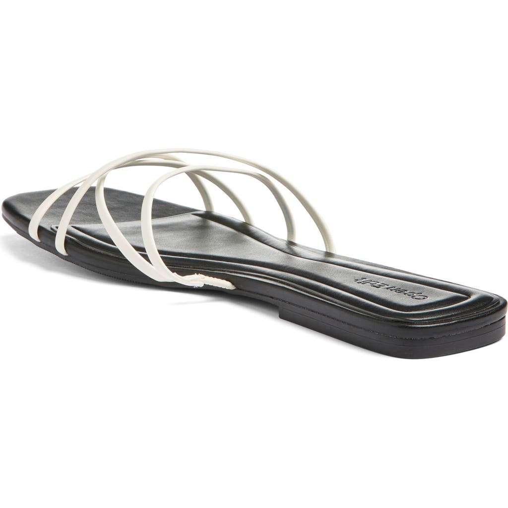 Open Edit Korva Slide Sandal In White Ice
