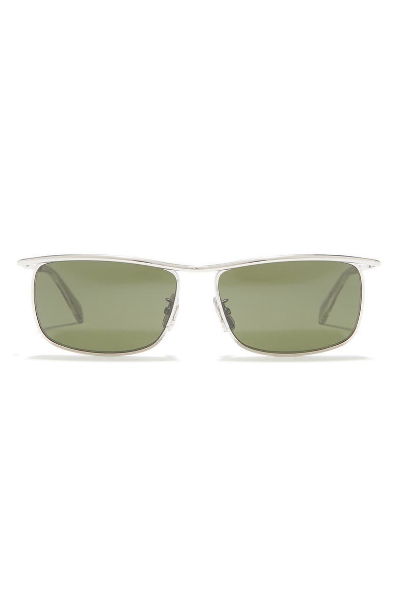 CELINE 58mm Rectangle Sunglasses, Main, color,