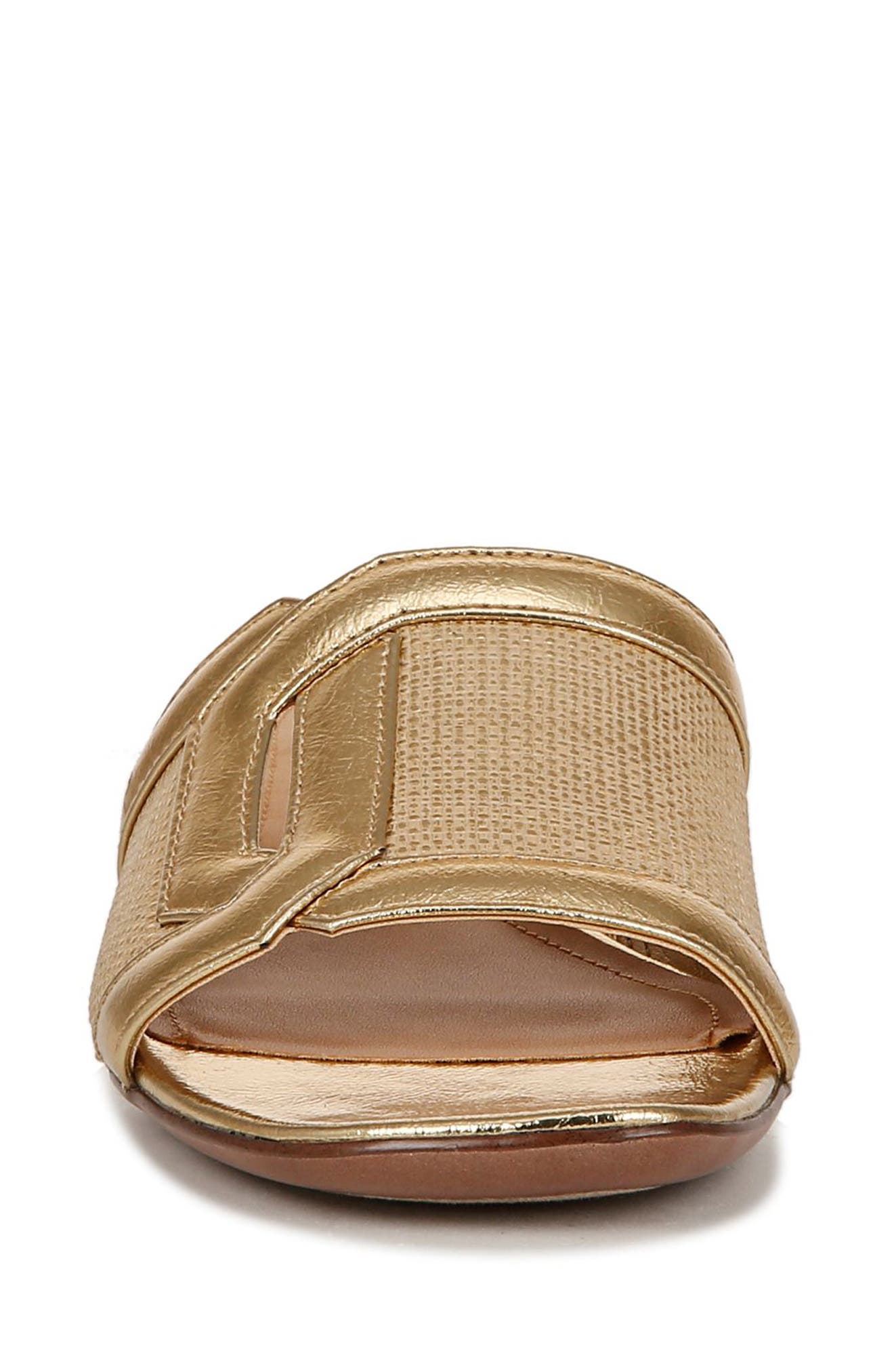 Franco Sarto Margot Slide Sandal, Alternate, color, Gold