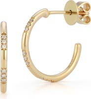 Dana Rebecca Designs Sylvie Rose Diamond Hoop Earrings