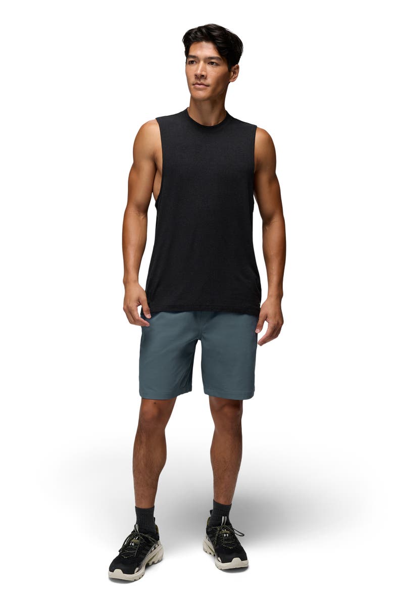 prAna Hybridizer Shorts, Alternate, color, Grey Blue