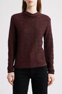 NIC+ZOE Pixel Knit Funnel Neck Sweater