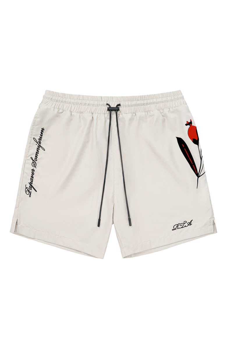 RtA Clyde Pull-On Shorts, Main, color, Beige Poppy