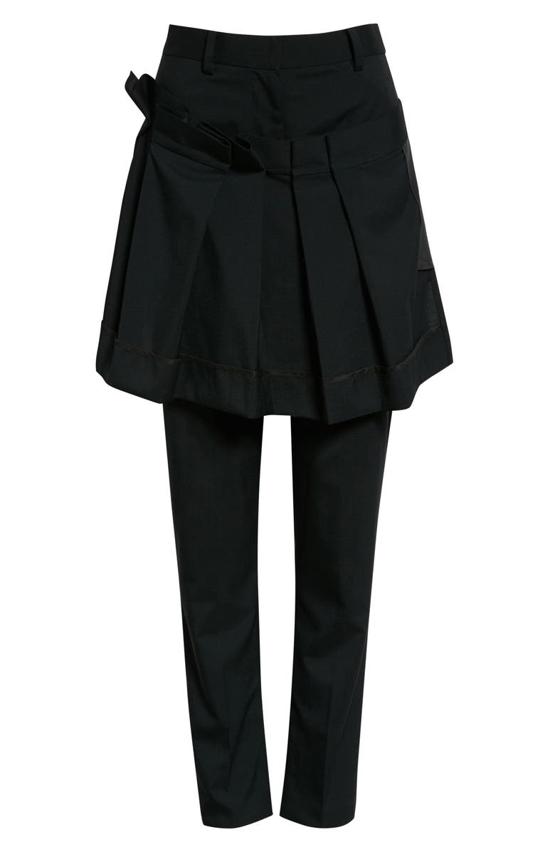 Sacai Skirt Front Suit Pants, Alternate, color, 