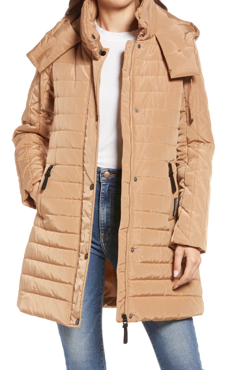 French Connection Quilted Barn Jacket, Main, color, 