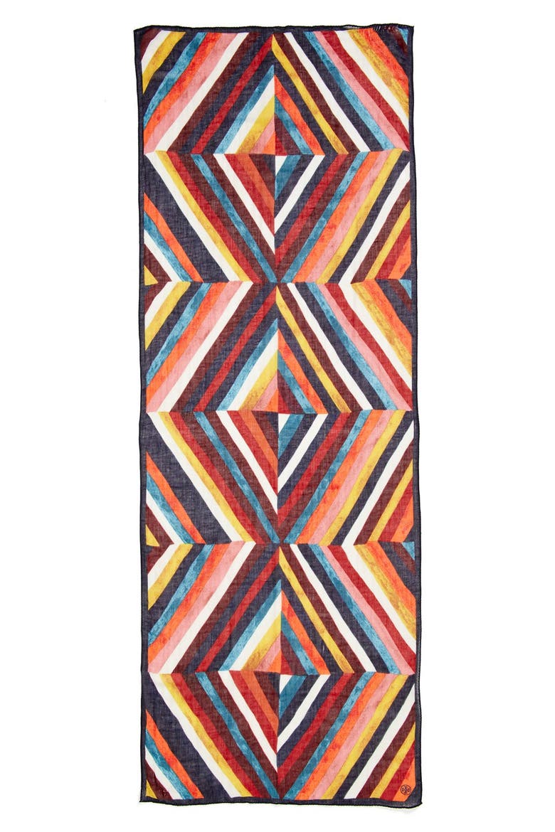 Geometric Print Scarf, Alternate, color, MULTI