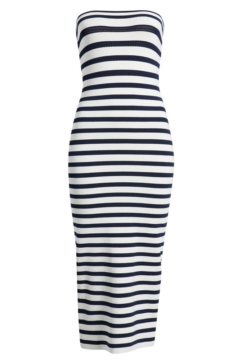 Gwynne Strapless Midi Dress, Alternate, color, SAILOR NIGHT