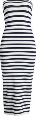 LoveShackFancy Gwynne Strapless Midi Dress