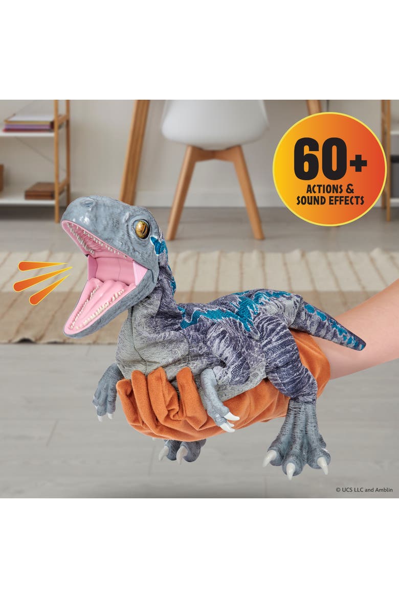 Jurassic World Blue Training Edition Puppetronic by RealFX, Ages 8+, Alternate, color, Multicolored
