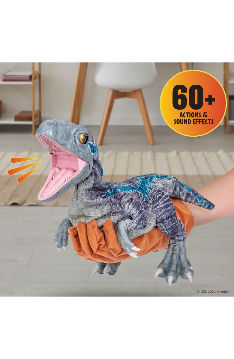 Wow Stuff! Jurassic World Blue Training Edition Puppetronic by RealFX, Ages 8+, Alternate, color, Multicolored