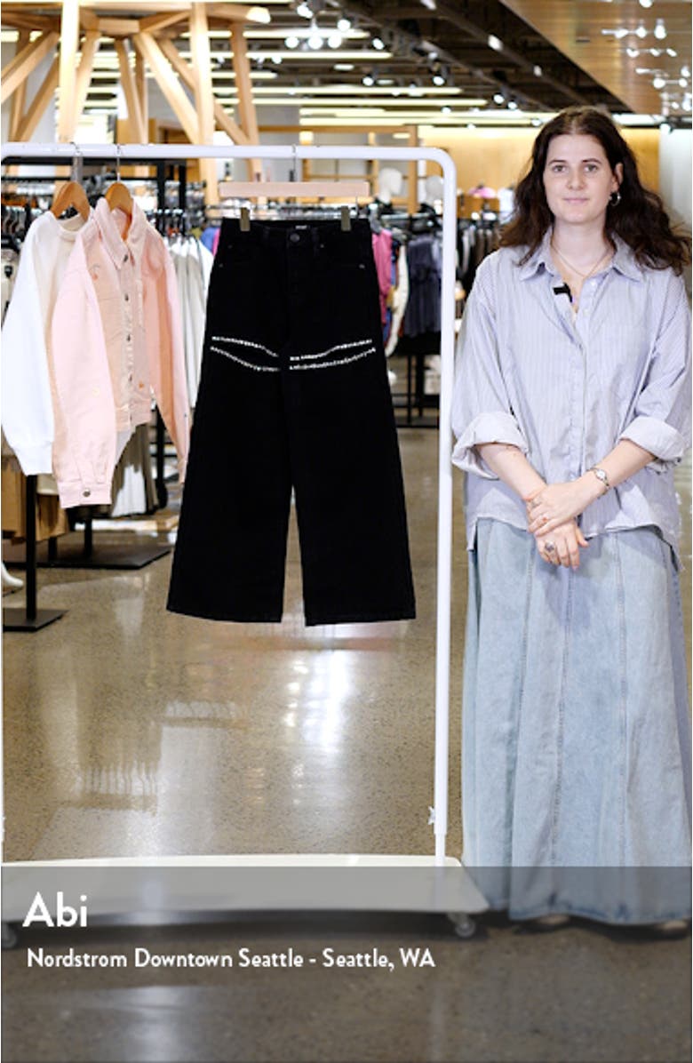 Kids' Rhinestone Embellished Slit Jeans, sales video thumbnail