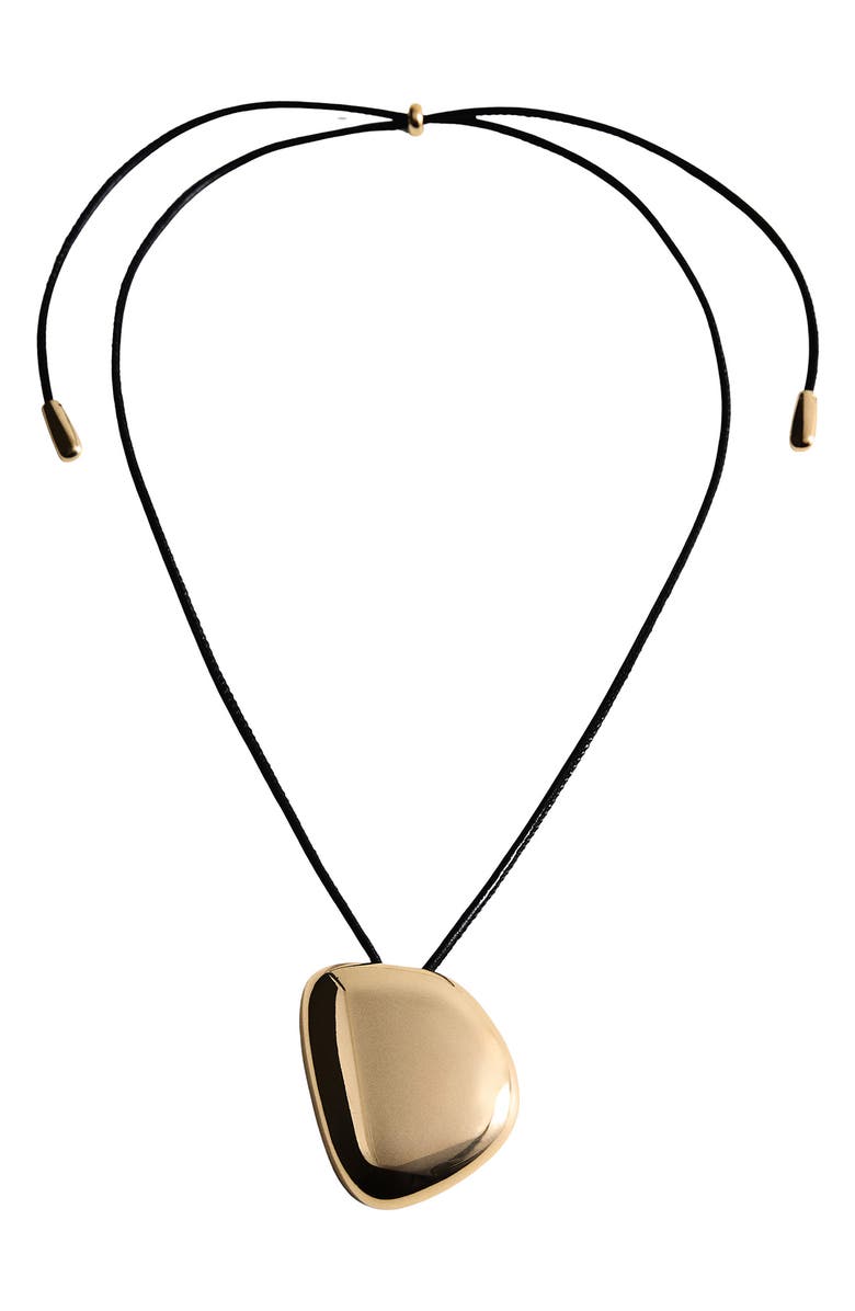 MANGO Pendant Slider Necklace, Main, color, Gold