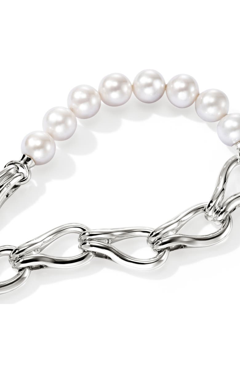 John Hardy Surf Bracelet, Sterling Silver, Pearls, 10.5mm, Alternate, color, Sterling Silver