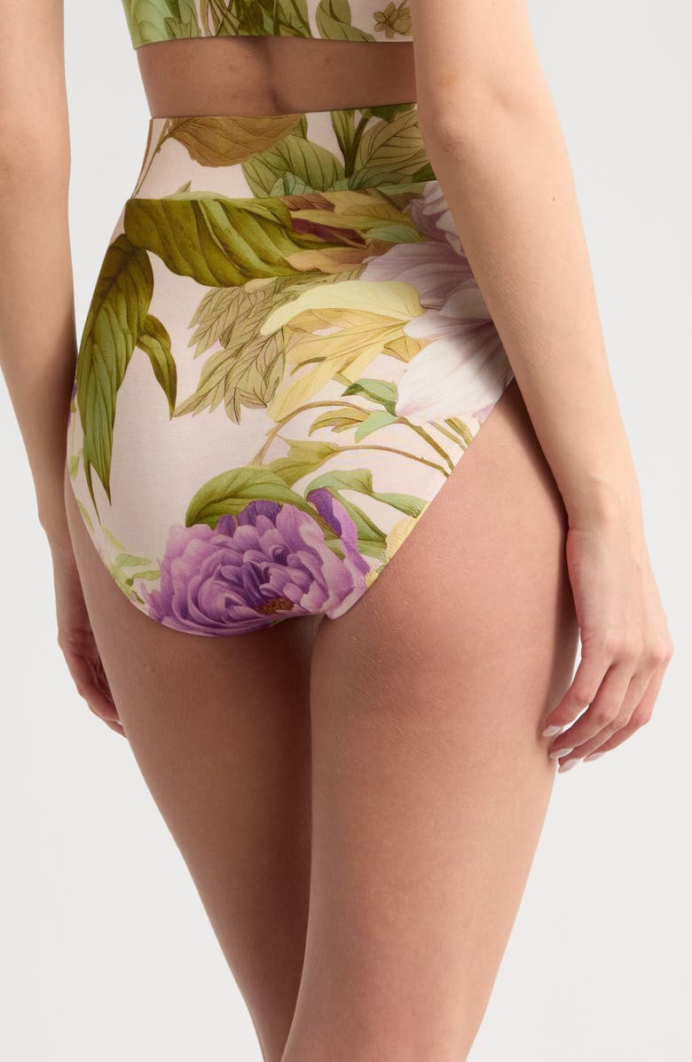 KILO BRAVA Spring Garden High Waist Lounge Briefs, Alternate, color, Spring Garden