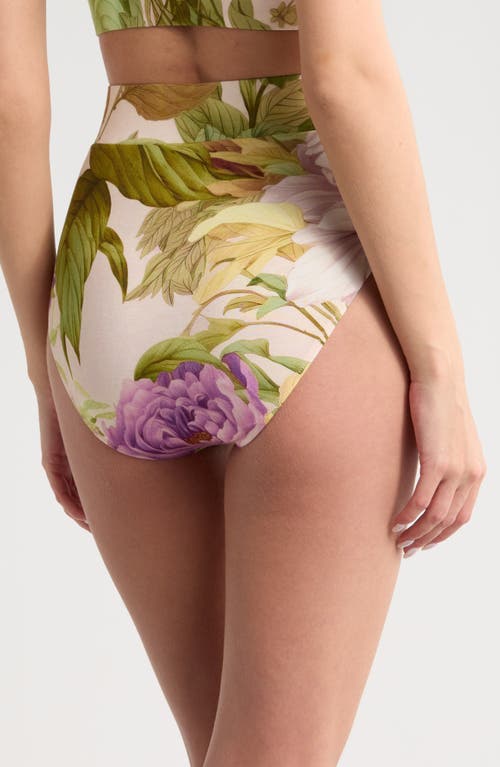 Kilo Brava Spring Garden High Waist Lounge Briefs In Spring Garden