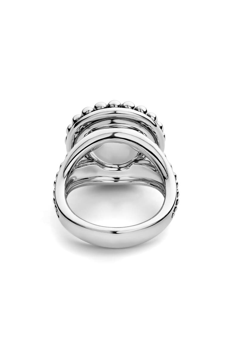 Maya Circle Ring, Alternate, color, SILVER/ ONYX