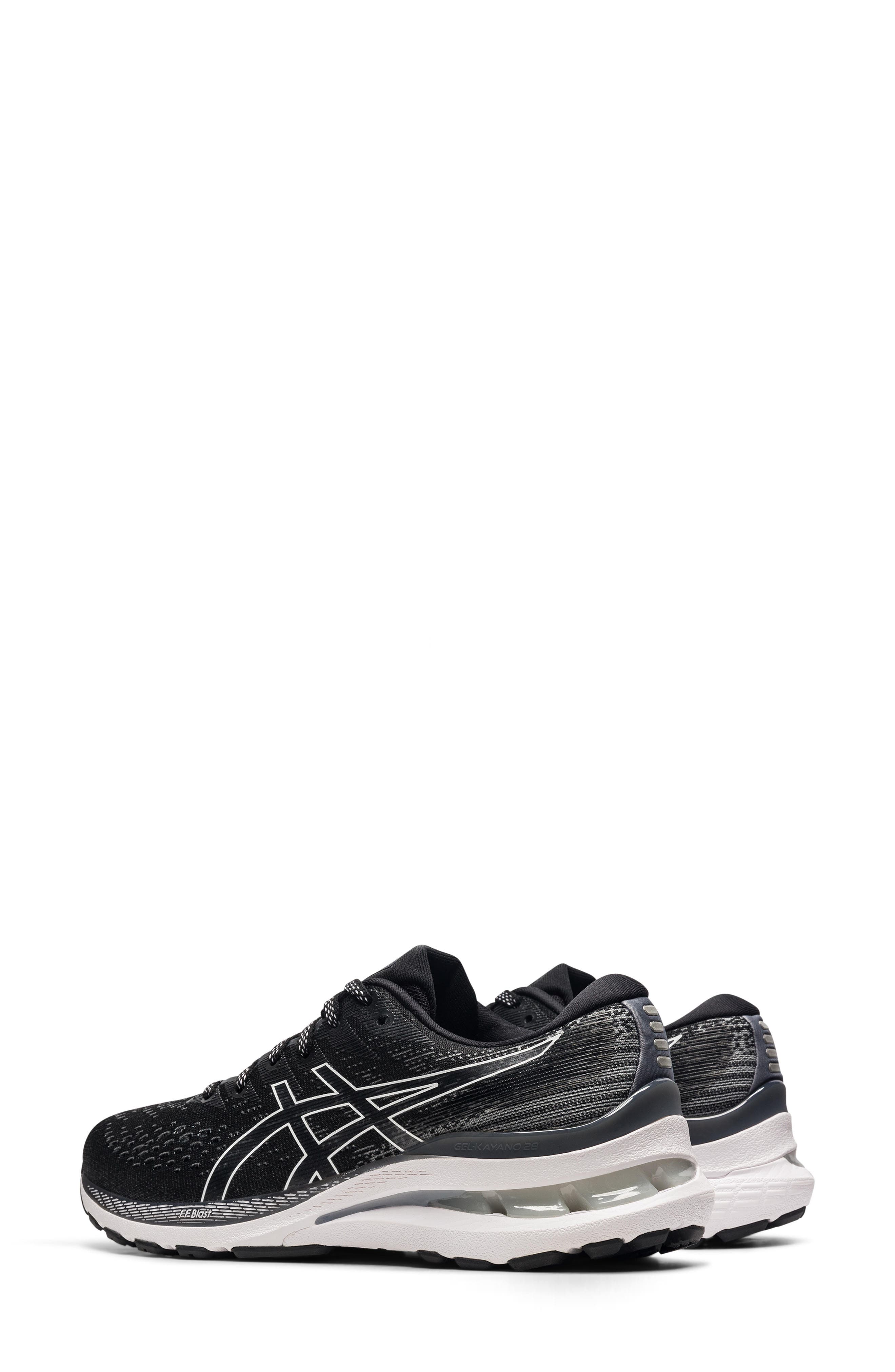 GEL-Kayano® 28 Running Shoe, Alternate, color, BLACK/ WHITE